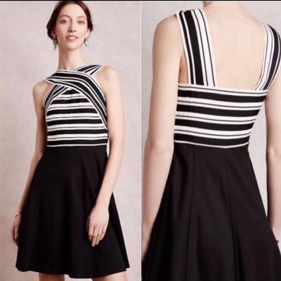 Maeve Dresses & Skirts - Maeve black and White sleeveless dress size 8